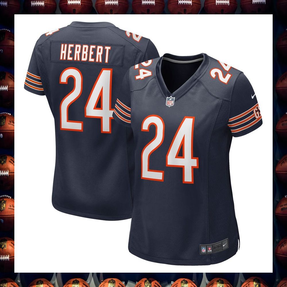 Khalil Herbert Chicago Bears Women's Navy Football Jersey
