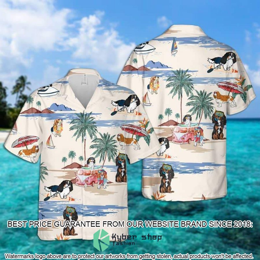 King Charles Summer Beach Hawaiian Shirt