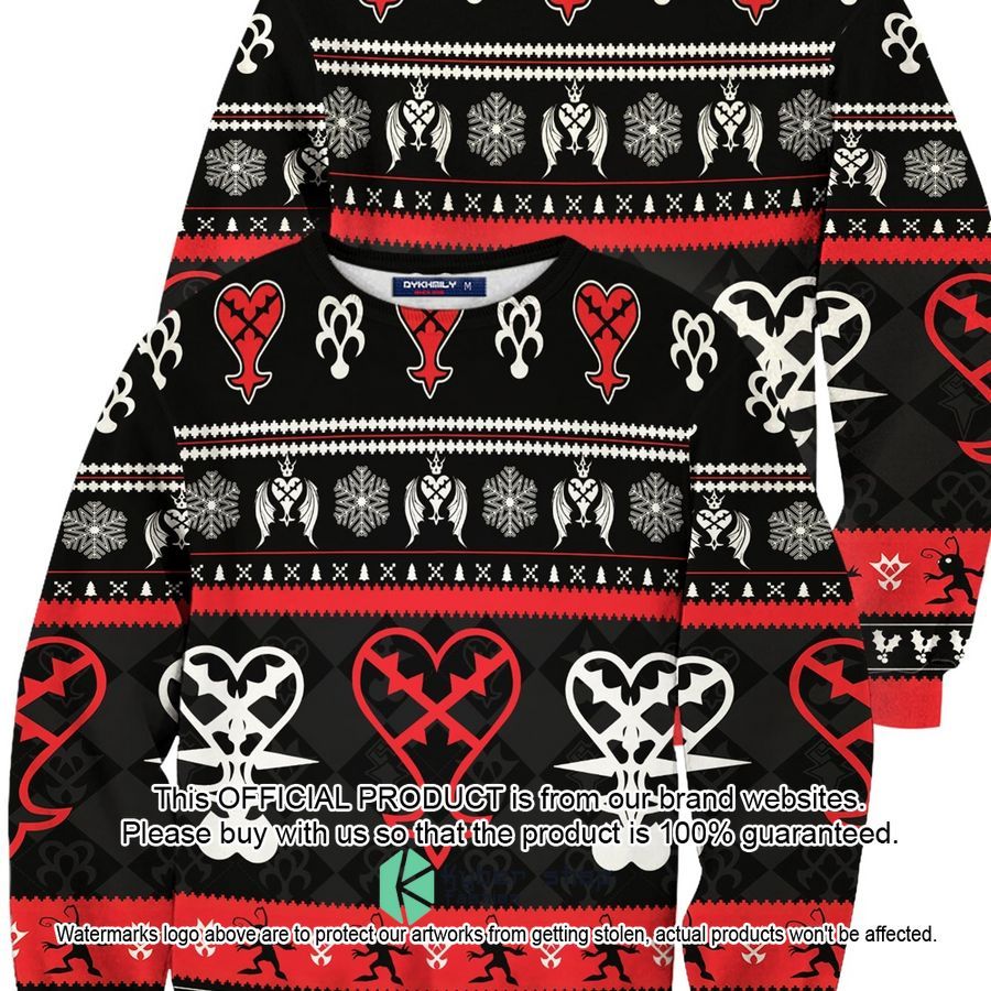 Kingdom Hearts Heartless black Christmas Sweater