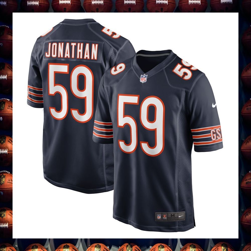 Kingsley Jonathan Chicago Bears Navy Football Jersey