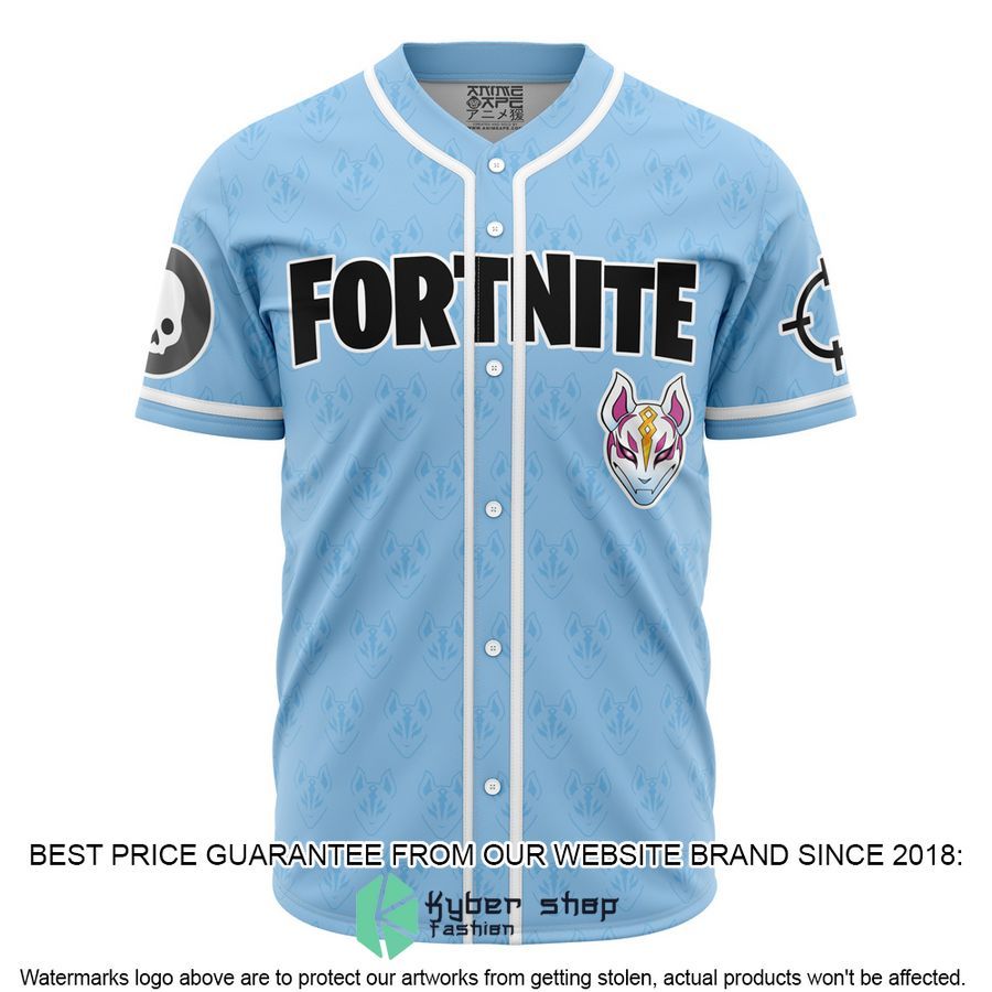 Kitsune Drift Mask Fortnite Baseball Jersey