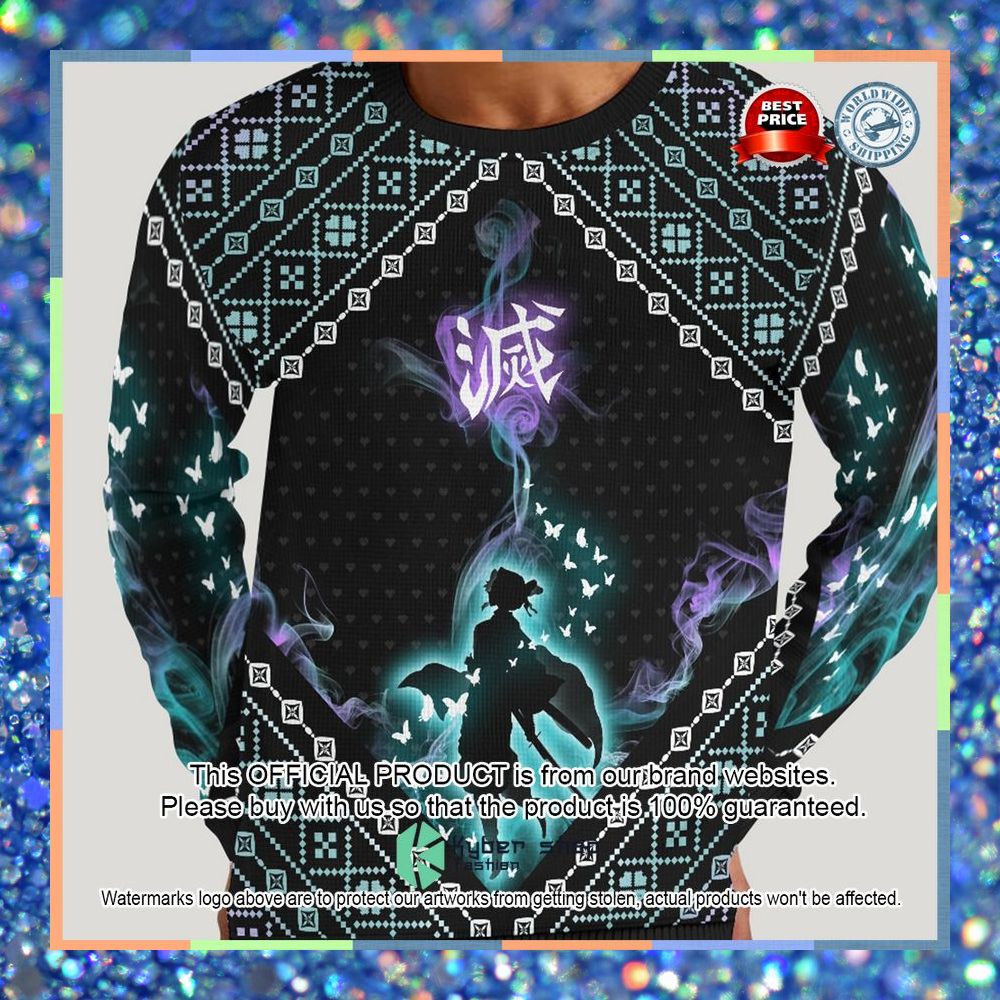 Kochou Shinobu Demon Slayer Christmas Sweater 9 Kochou Shinobu Demon Slayer Christmas Sweater word3