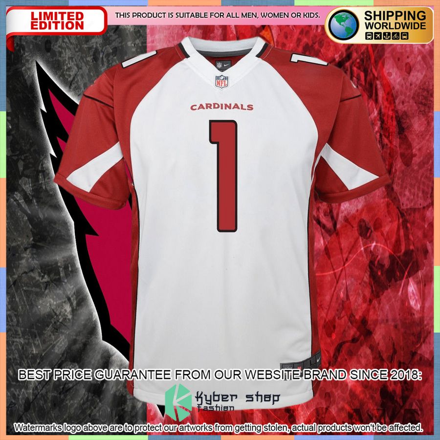 Kyler Murray Arizona Cardinals Youth White Football Jersey 5 Kyler Murray Arizona Cardinals Youth White Football Jersey word2
