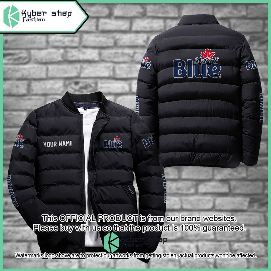 Labatt Blue Custom Puffer Down Jacket word1