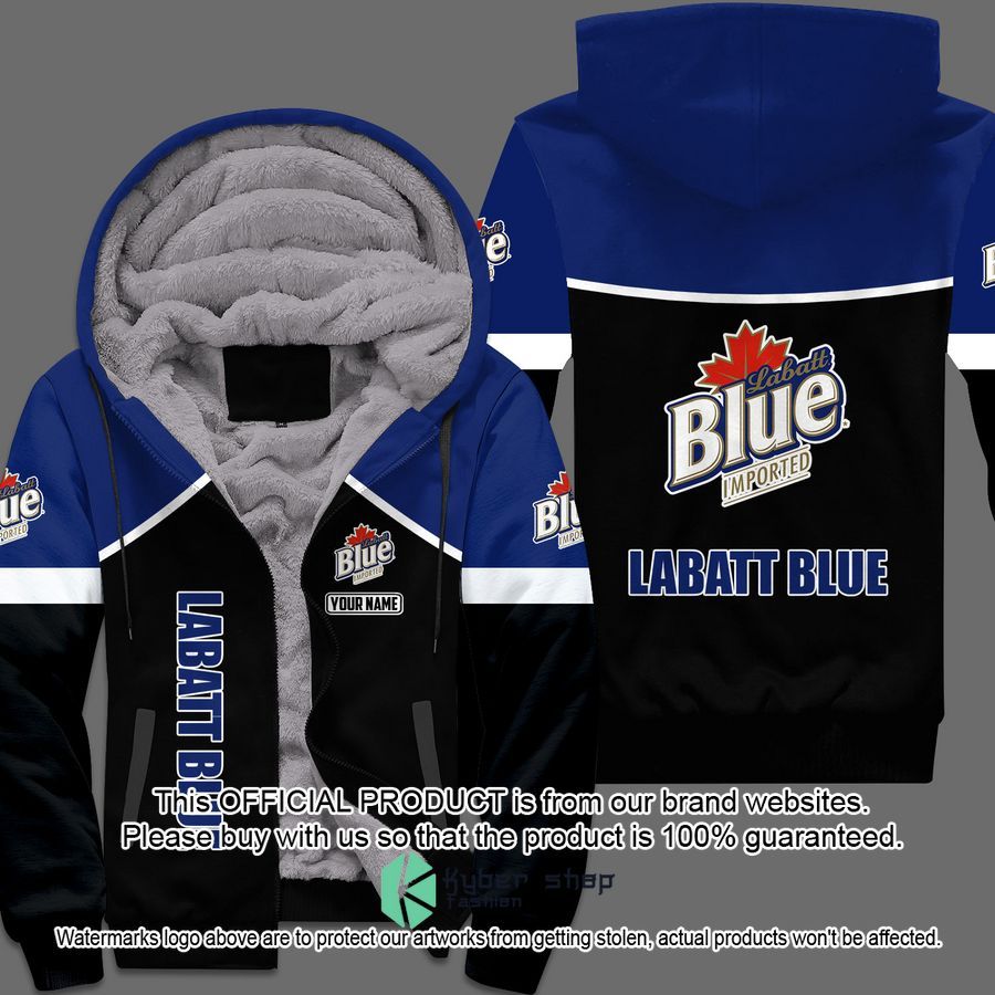 Labatt Blue Fleece hoodie word2