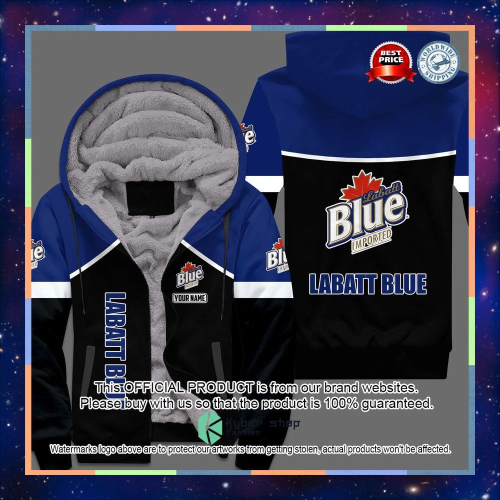 Labatt Blue Fleece hoodie 3 Labatt Blue Fleece hoodie word1