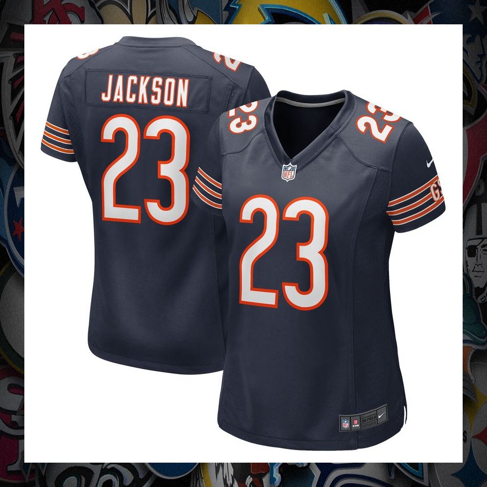 Lamar Jackson Chicago Bears Navy Football Jersey 8 Lamar Jackson Chicago Bears Navy Football Jersey word2