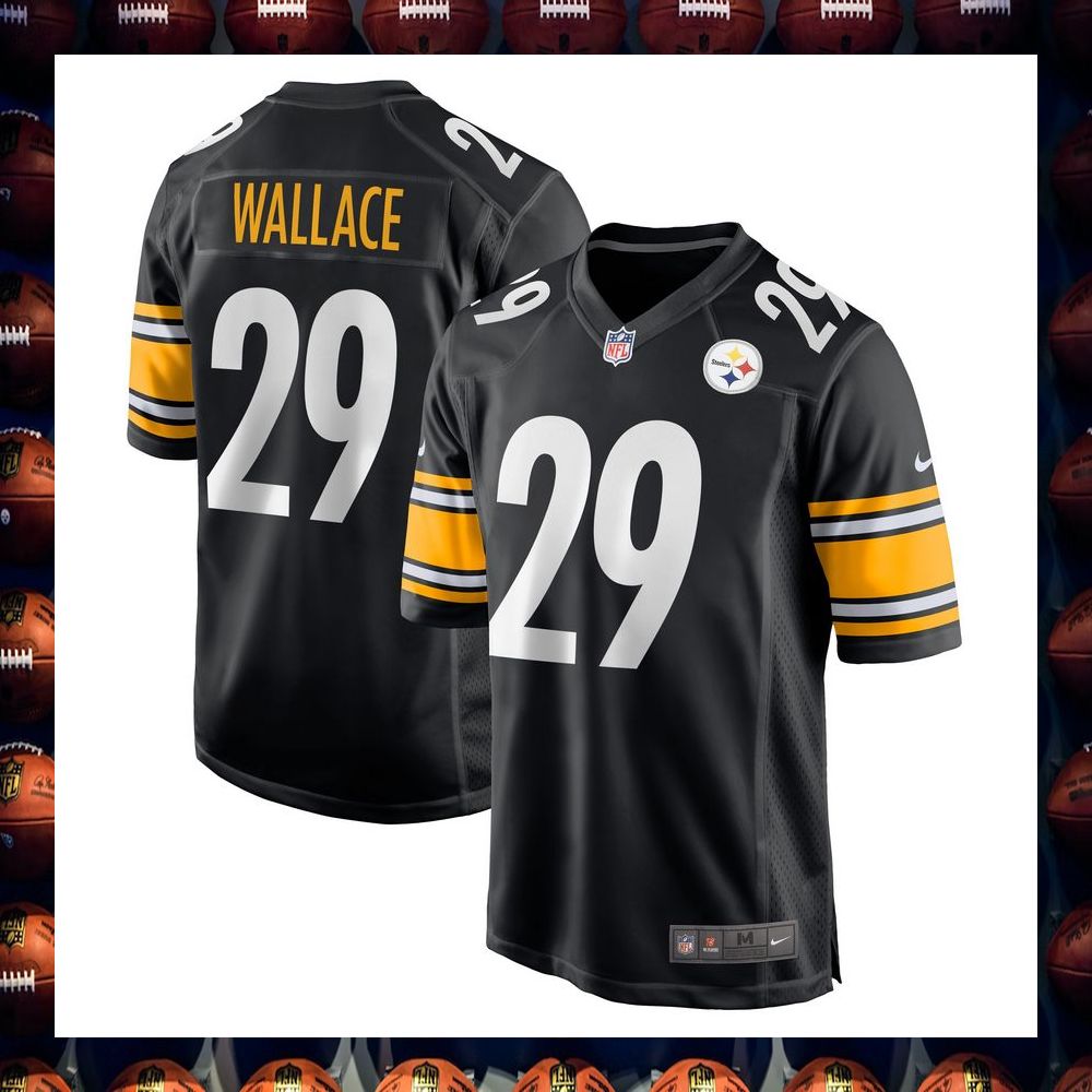 Levi Wallace Pittsburgh Steelers Black Football Jersey