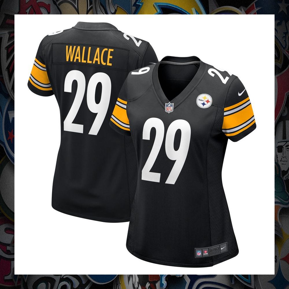 Levi Wallace Pittsburgh Steelers Black Football Jersey 5 Levi Wallace Pittsburgh Steelers Black Football Jersey word3