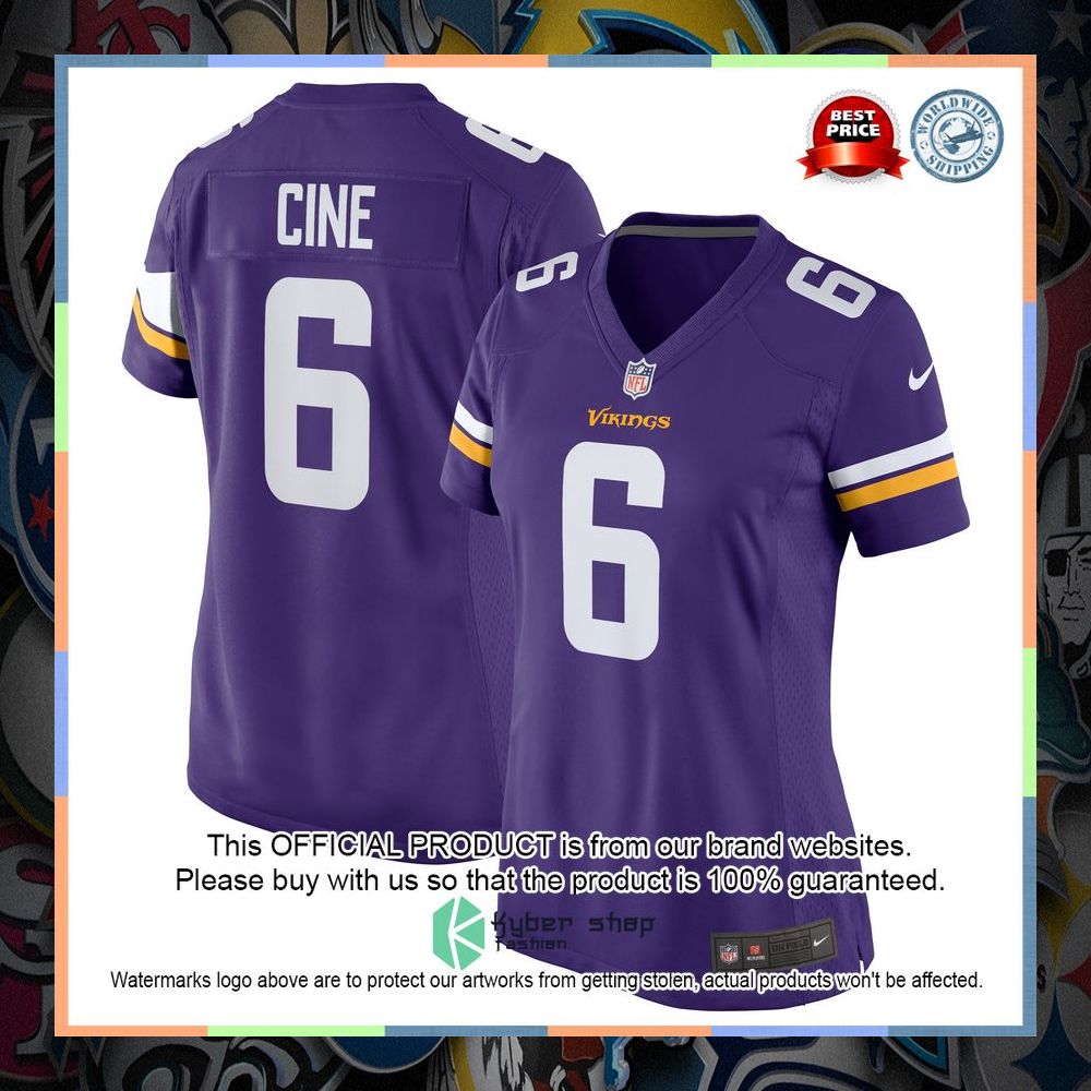Lewis Cine Minnesota Vikings Women's Purple Football Jersey 8 Lewis Cine Minnesota Vikings Women's Purple Football Jersey word1