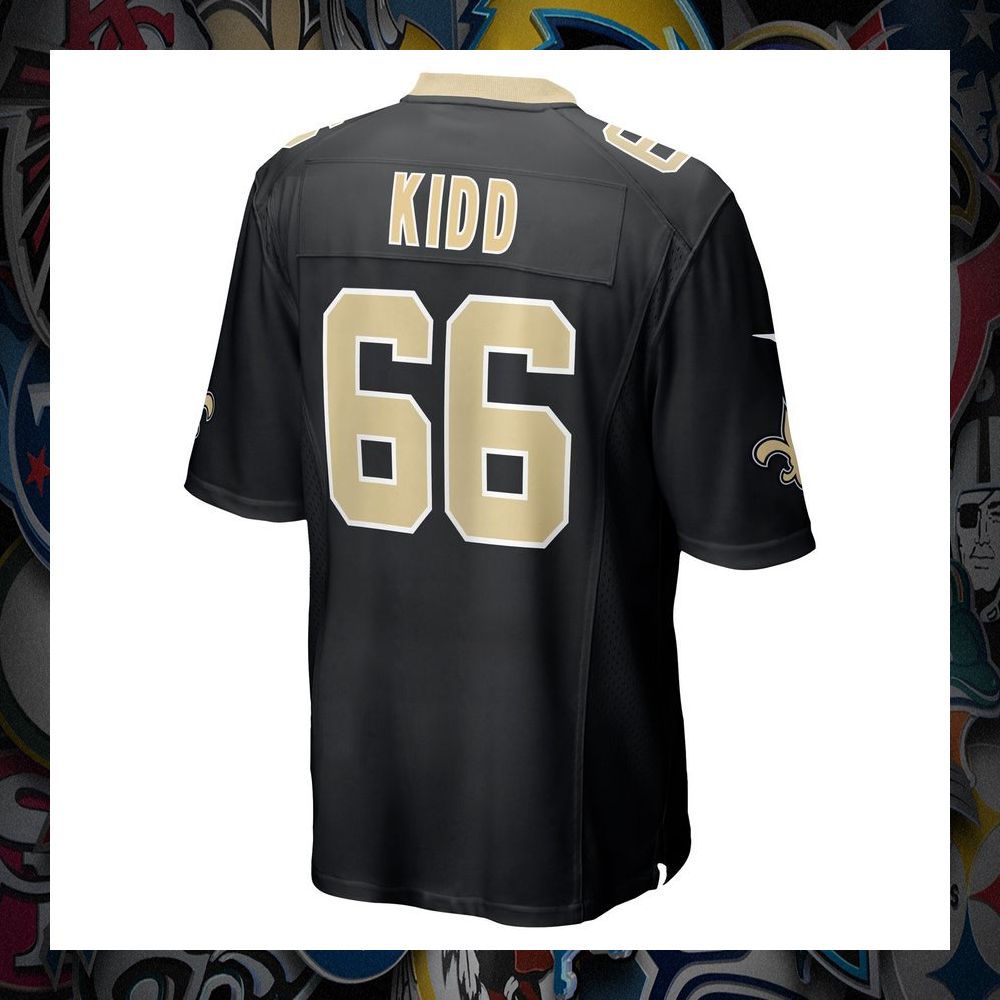 Lewis Kidd New Orleans Saints Black Football Jersey 7 Lewis Kidd New Orleans Saints Black Football Jersey word2