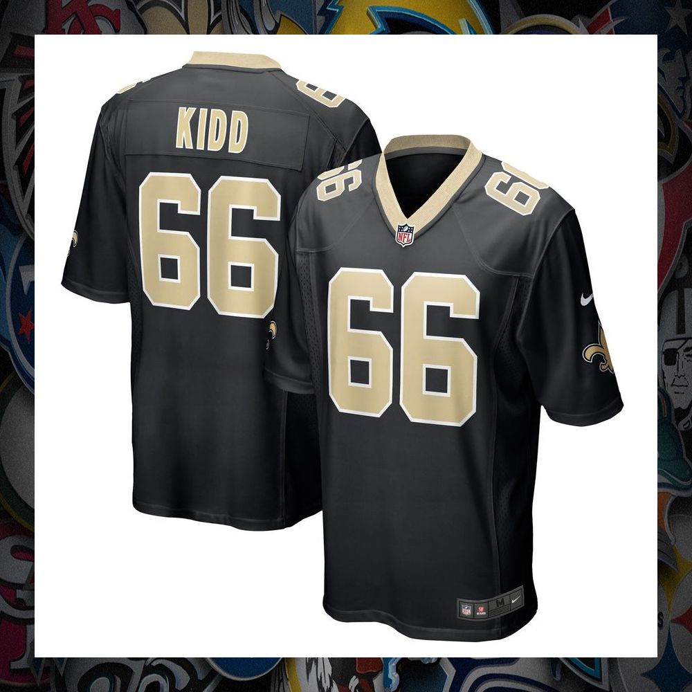 Lewis Kidd New Orleans Saints Black Football Jersey 8 Lewis Kidd New Orleans Saints Black Football Jersey word2