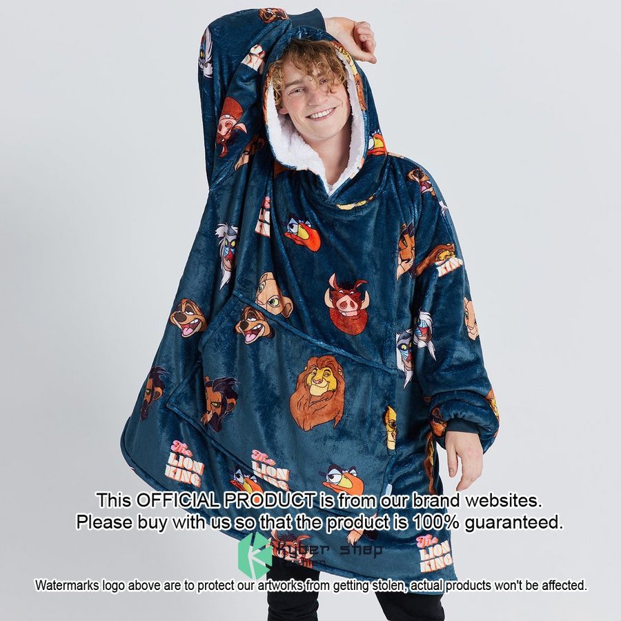 Lion King Navy Oodie Blanket Hoodie