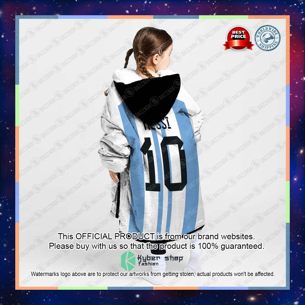 Lionel Messi Argentina Oodie Blanket Hoodie 9 Lionel Messi Argentina Oodie Blanket Hoodie word2
