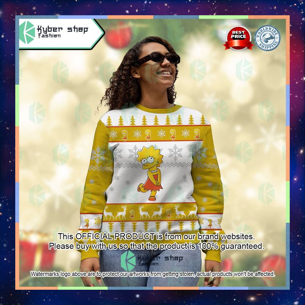 Lisa Simpson The Simpsons Ugly Sweater 9 Lisa Simpson The Simpsons Ugly Sweater word3