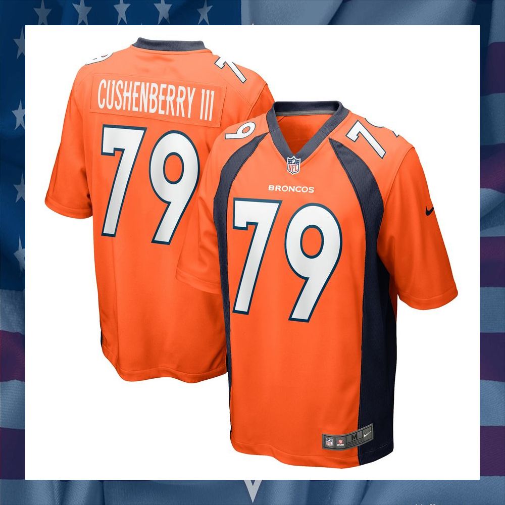 Lloyd Cushenberry III Denver Broncos Orange Football Jersey 8 Lloyd Cushenberry III Denver Broncos Orange Football Jersey word1