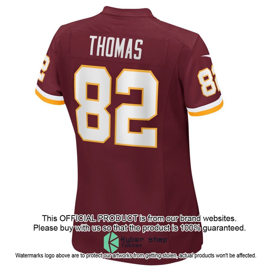 Logan Thomas Washington Football Team Women's Burgundy Football Jersey 3 Logan Thomas Washington Football Team Women's Burgundy Football Jersey word2