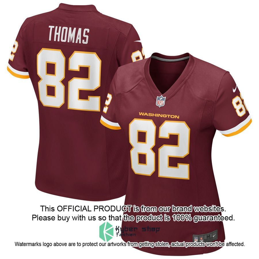 Logan Thomas Washington Football Team Women's Burgundy Football Jersey 4 Logan Thomas Washington Football Team Women's Burgundy Football Jersey word2