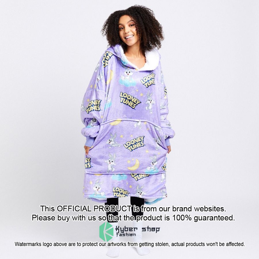 Looney Tunes Bugs Bunny Oodie Blanket Hoodie 5 Looney Tunes Bugs Bunny Oodie Blanket Hoodie word2