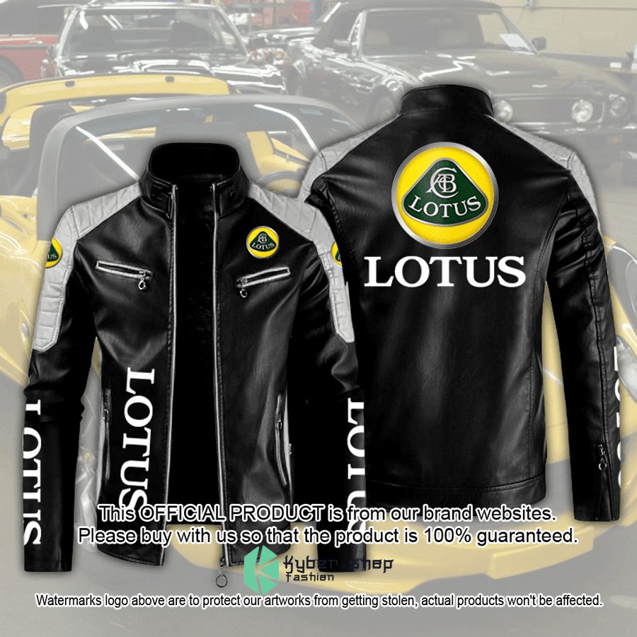 Lotus Motor Block Leather Jacket word1
