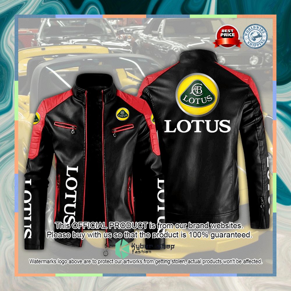 Lotus Motor Block Leather Jacket 5 Lotus Motor Block Leather Jacket word1