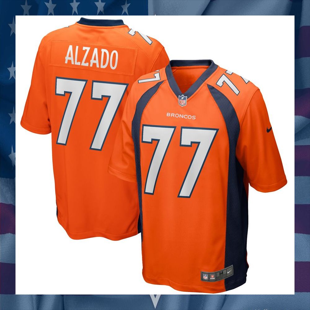 Lyle Alzado Denver Broncos Football Retired Orange Football Jersey 8 Lyle Alzado Denver Broncos Football Retired Orange Football Jersey word1