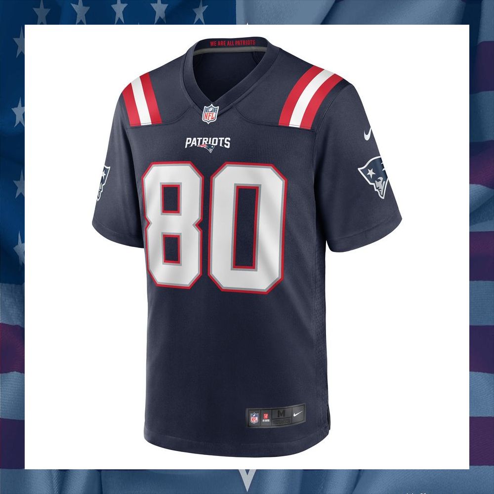 Lynn Bowden Jr. New England Patriots Navy Football Jersey 6 Lynn Bowden Jr. New England Patriots Navy Football Jersey word1