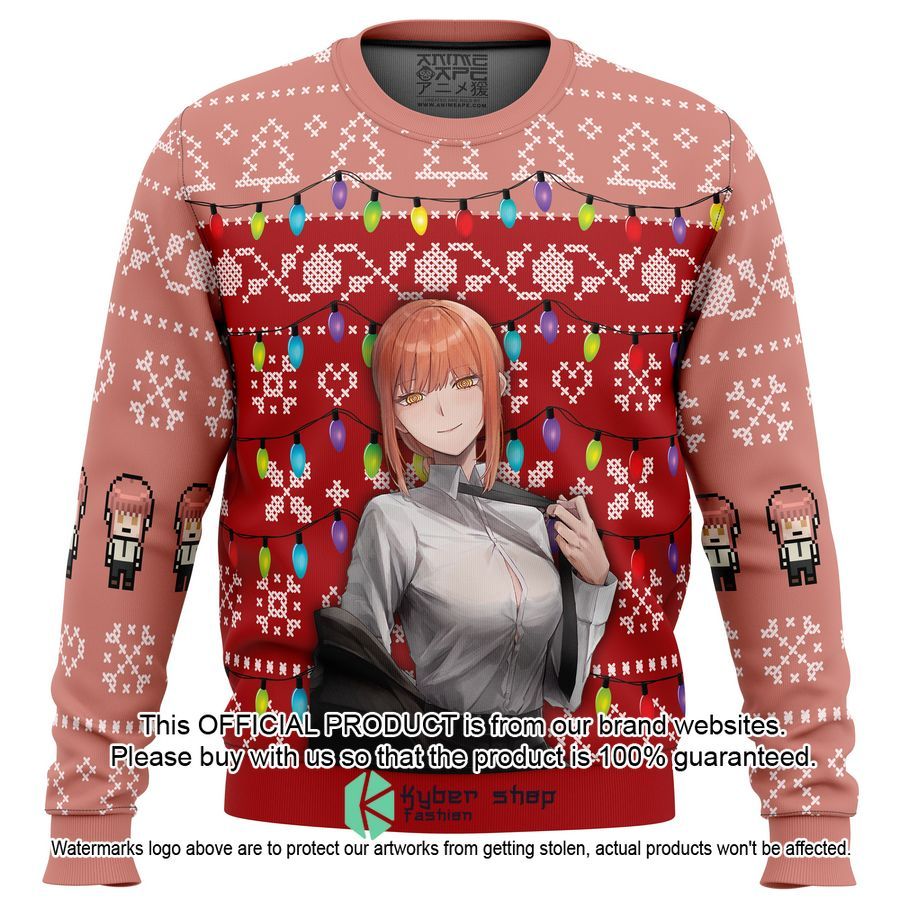 Makima Chainsaw Man Ugly Christmas Sweater