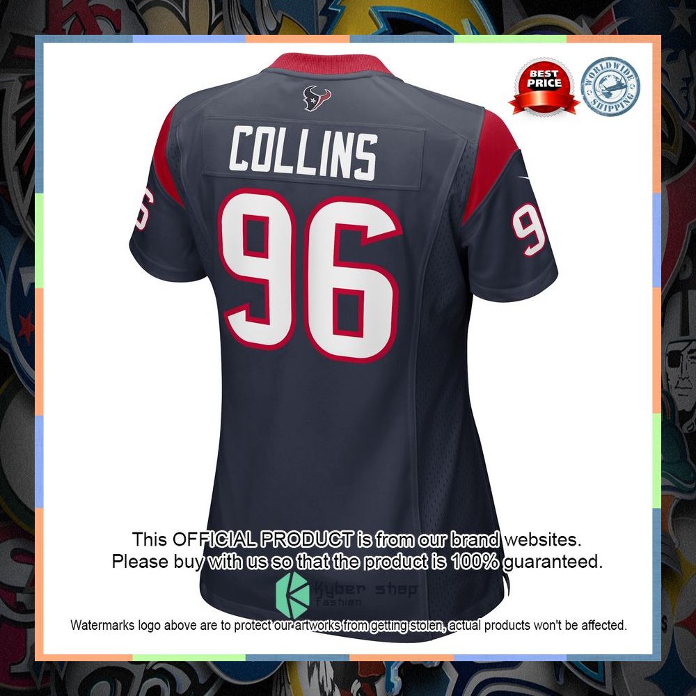 Maliek Collins Houston Texans Navy Football Jersey 7 Maliek Collins Houston Texans Navy Football Jersey word3