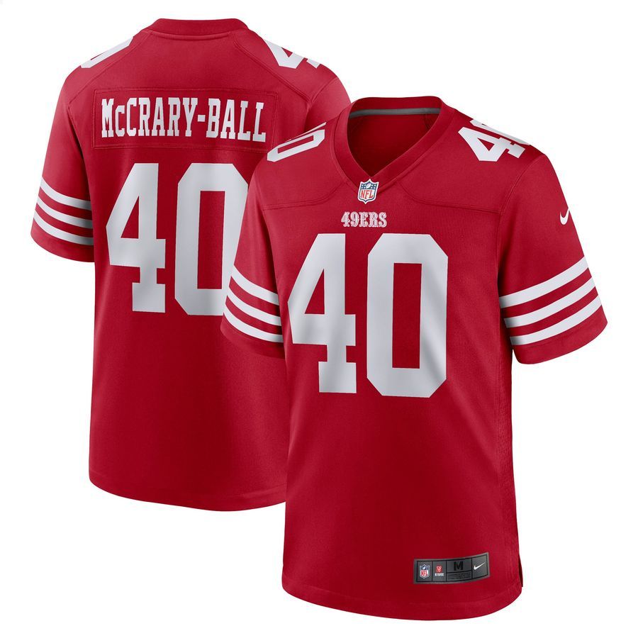 Marcelino McCrary-Ball San Francisco 49ers Scarlet Football Jersey