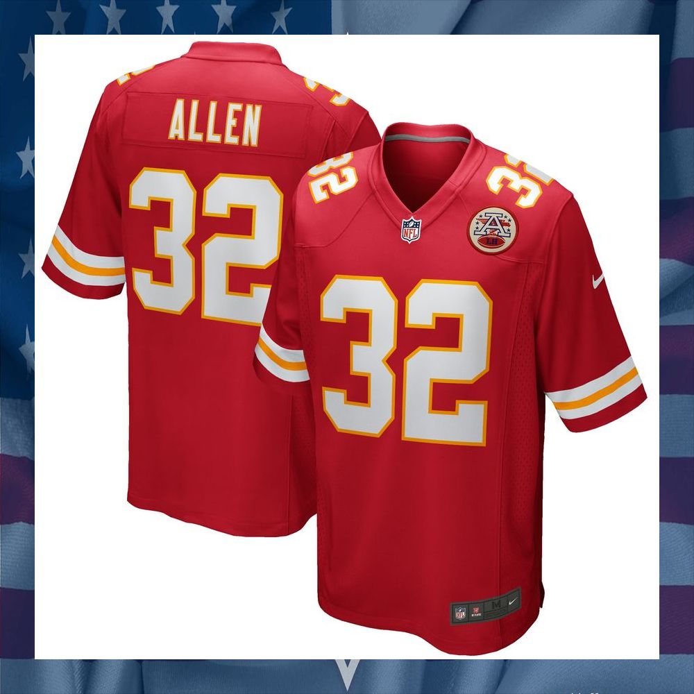 Marcus Allen Kansas City Chiefs Football Retired Red Football Jersey 6 Marcus Allen Kansas City Chiefs Football Retired Red Football Jersey word2