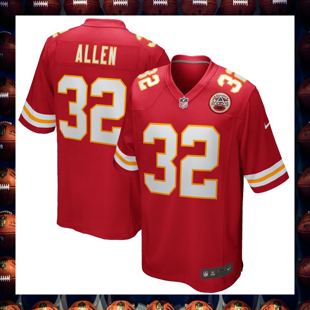 Marcus Allen Kansas City Chiefs Football Retired Red Football Jersey 4 Marcus Allen Kansas City Chiefs Football Retired Red Football Jersey word2