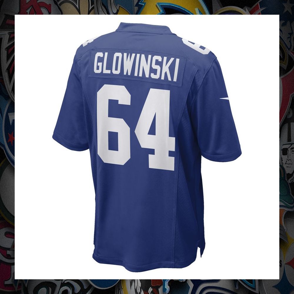 Mark Glowinski New York Giants Royal Football Jersey 7 Mark Glowinski New York Giants Royal Football Jersey word3