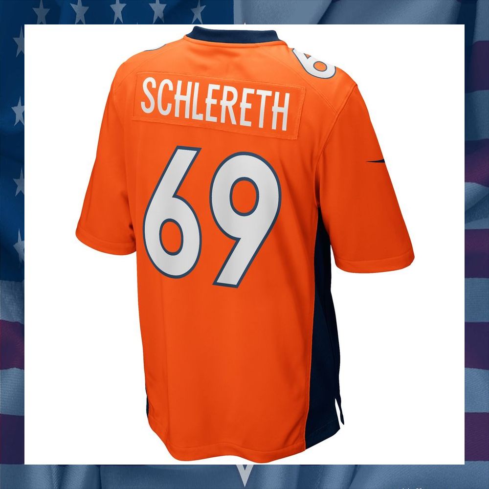 Mark Schlereth Denver Broncos Football Retired Orange Football Jersey 7 Mark Schlereth Denver Broncos Football Retired Orange Football Jersey word3