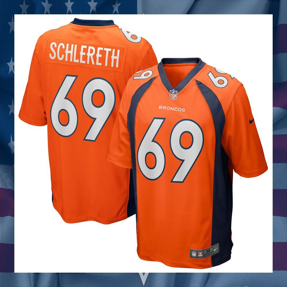 Mark Schlereth Denver Broncos Football Retired Orange Football Jersey 8 Mark Schlereth Denver Broncos Football Retired Orange Football Jersey word3