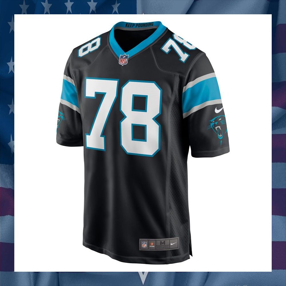 Marquan McCall Carolina Panthers Black Football Jersey 6 Marquan McCall Carolina Panthers Black Football Jersey word1