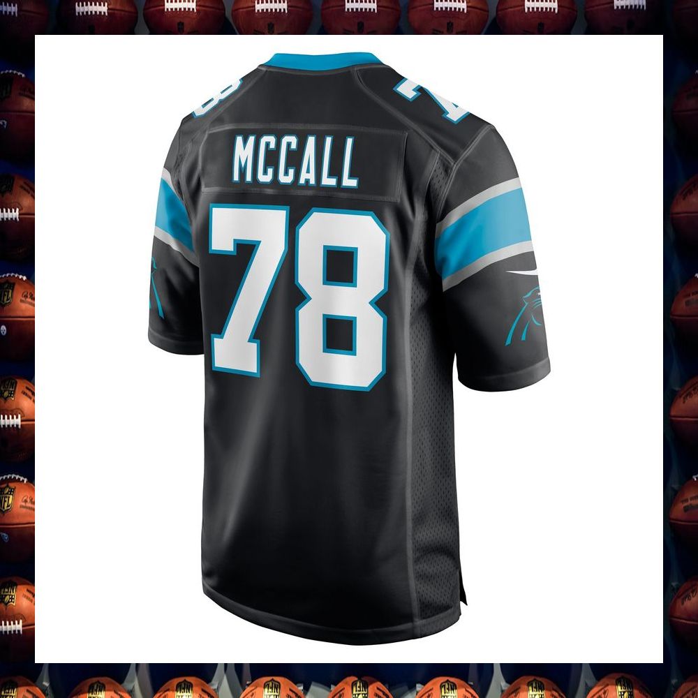 Marquan McCall Carolina Panthers Black Football Jersey 3 Marquan McCall Carolina Panthers Black Football Jersey word1
