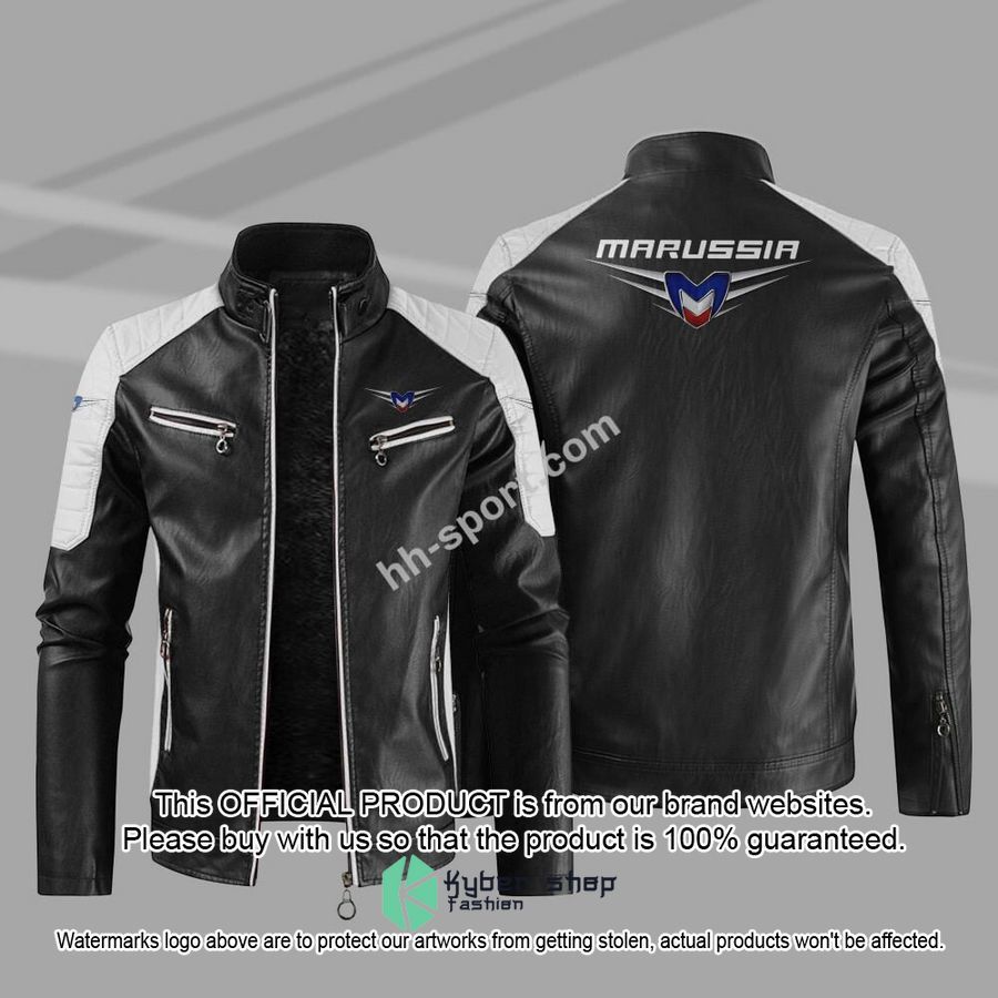 MARUSSIA Motorcycle Motor Leather Jacket word1