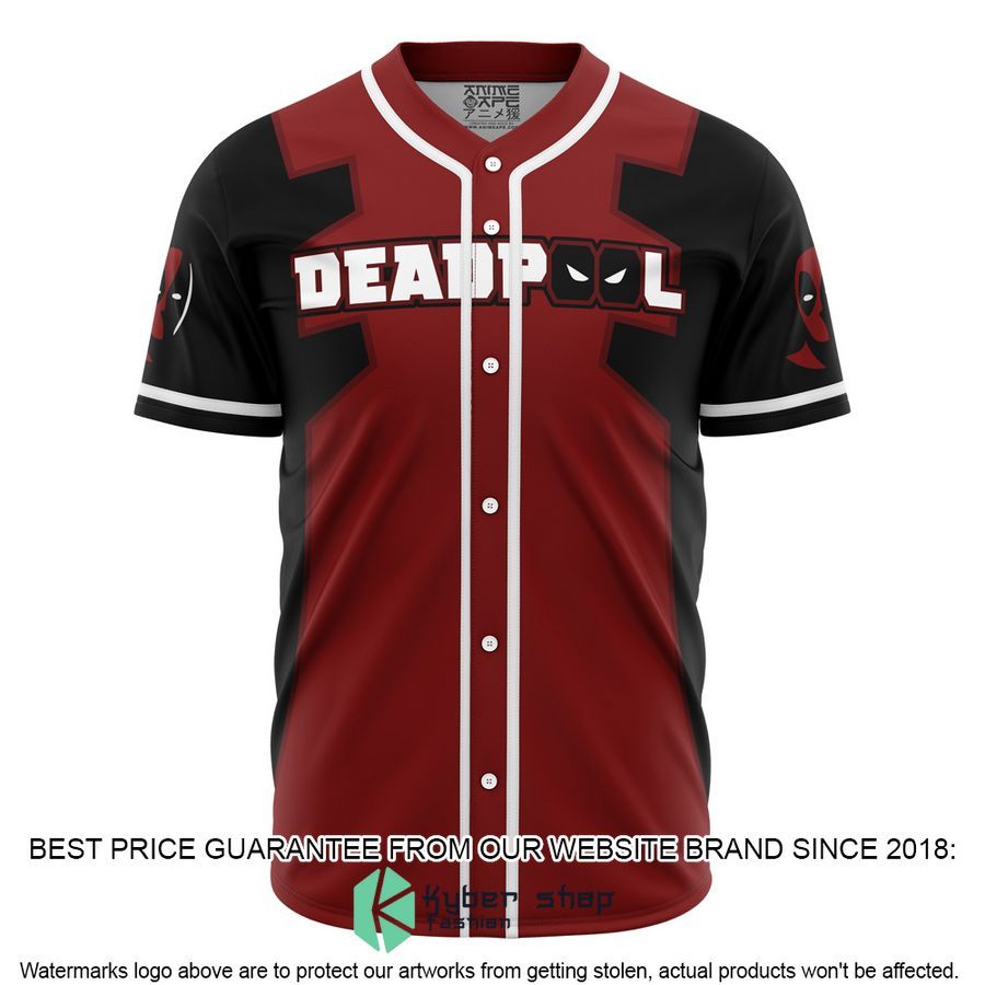 Marvel Deadpool Baseball Jersey word3