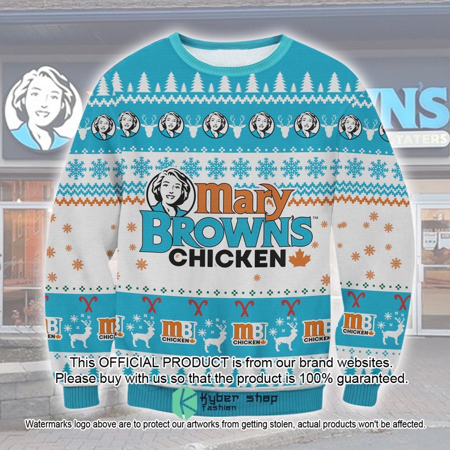 Mary Browns Chicken Christmas Sweater word3