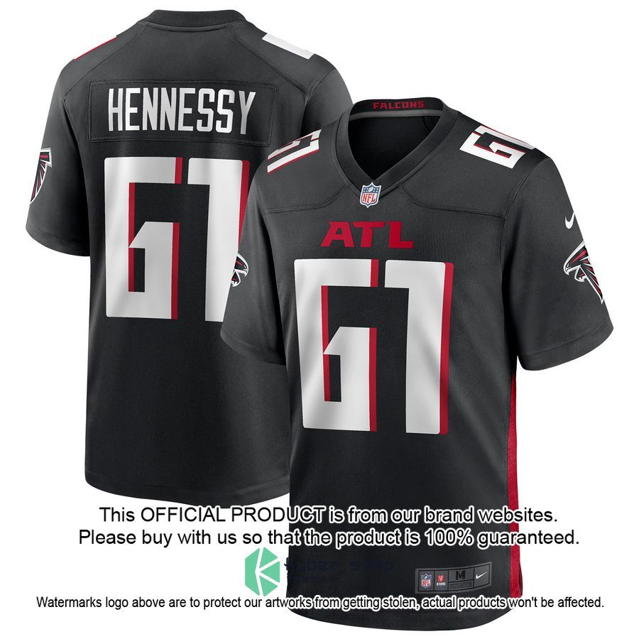 Matt Hennessy Atlanta Falcons Black Football Jersey
