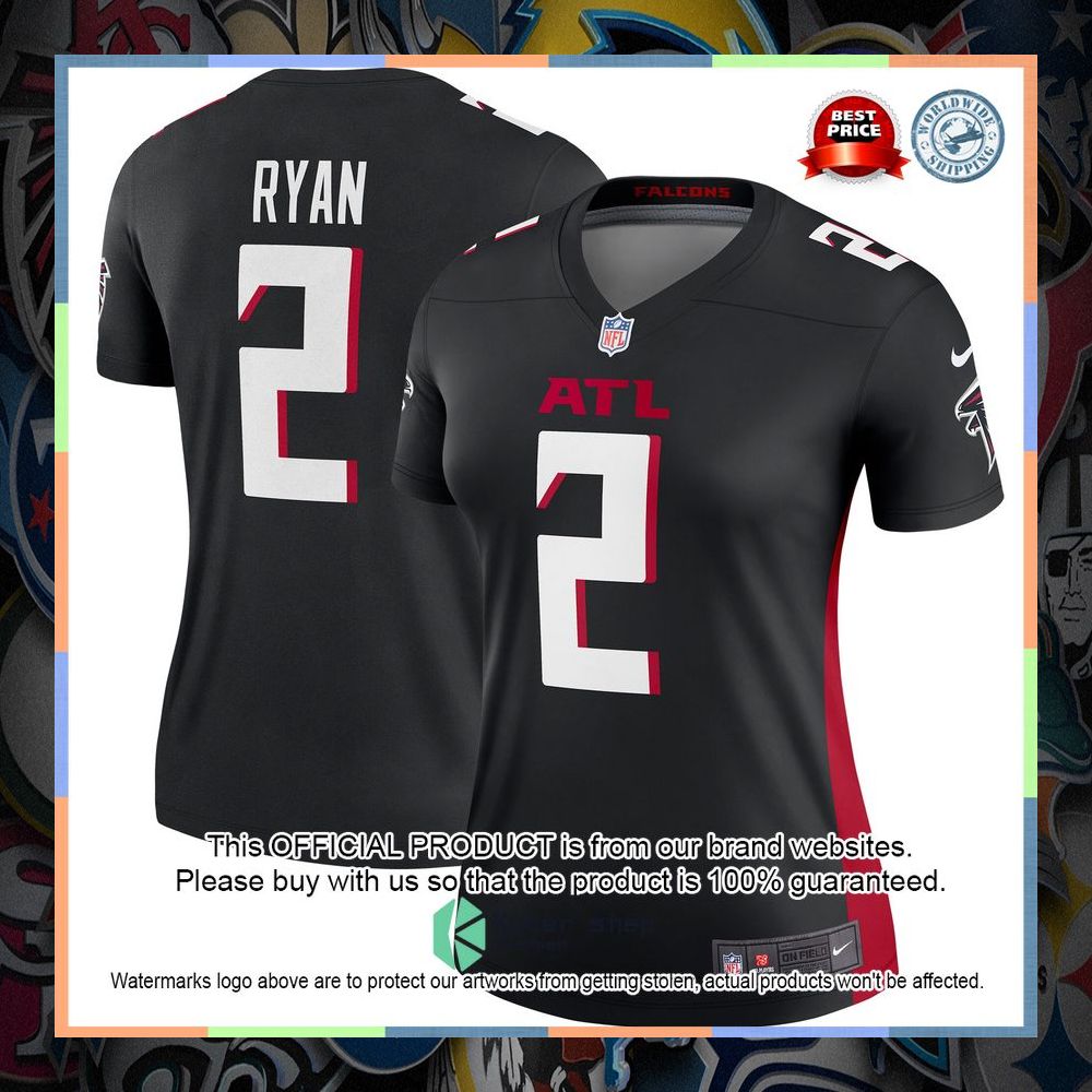 Matt Ryan Atlanta Falcons Women's Legend Black Football Jersey 5 Matt Ryan Atlanta Falcons Women's Legend Black Football Jersey word3