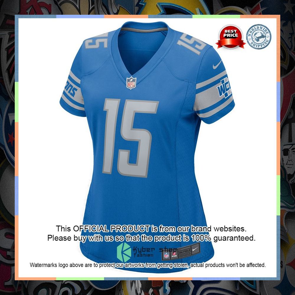 Maurice Alexander Detroit Lions Women's Blue Football Jersey 6 Maurice Alexander Detroit Lions Women's Blue Football Jersey word1