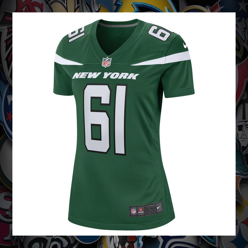 Max Mitchell New York Jets Gotham Green Football Jersey 6 Max Mitchell New York Jets Gotham Green Football Jersey word2