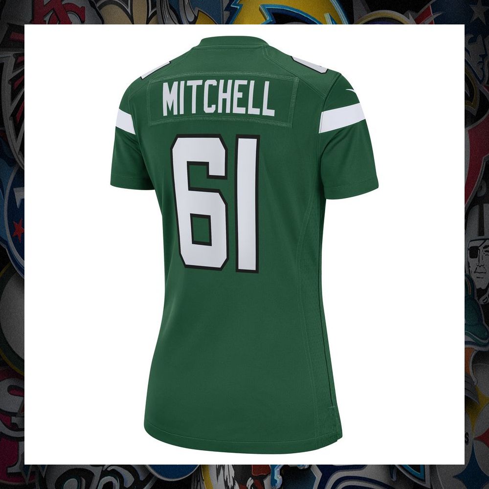 Max Mitchell New York Jets Gotham Green Football Jersey 7 Max Mitchell New York Jets Gotham Green Football Jersey word2