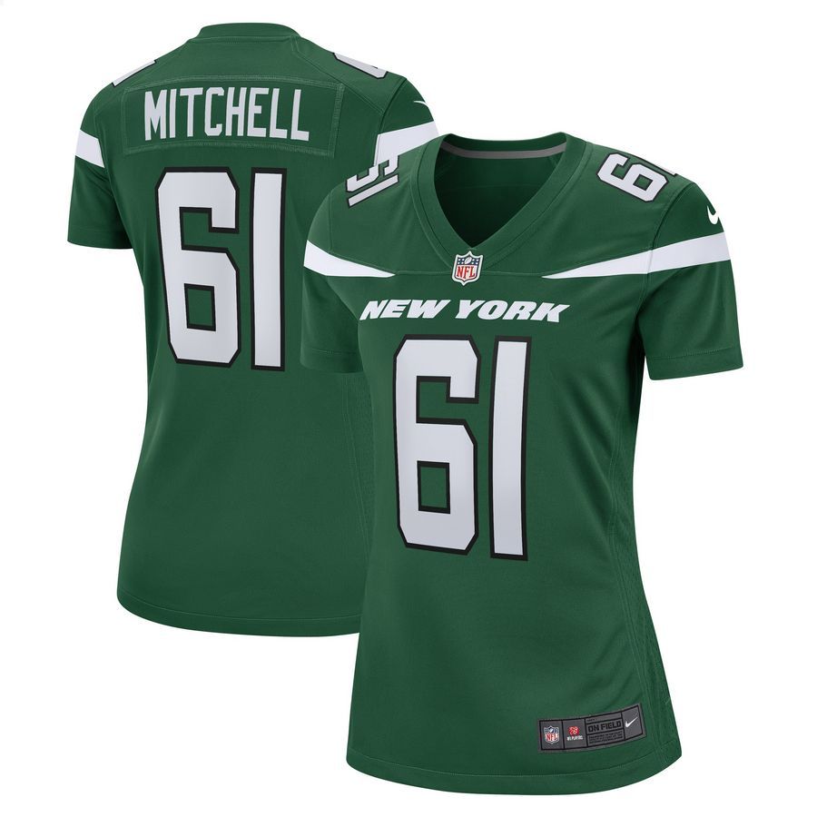 Max Mitchell New York Jets Gotham Green Football Jersey 4 Max Mitchell New York Jets Gotham Green Football Jersey word2
