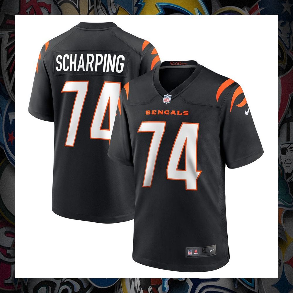 Max Scharping Cincinnati Bengals Black Football Jersey 5 Max Scharping Cincinnati Bengals Black Football Jersey word3