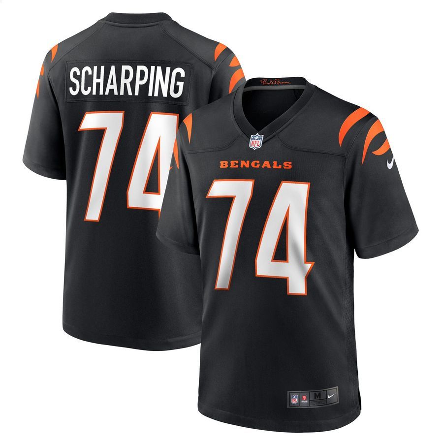 Max Scharping Cincinnati Bengals Black Football Jersey 4 Max Scharping Cincinnati Bengals Black Football Jersey word3