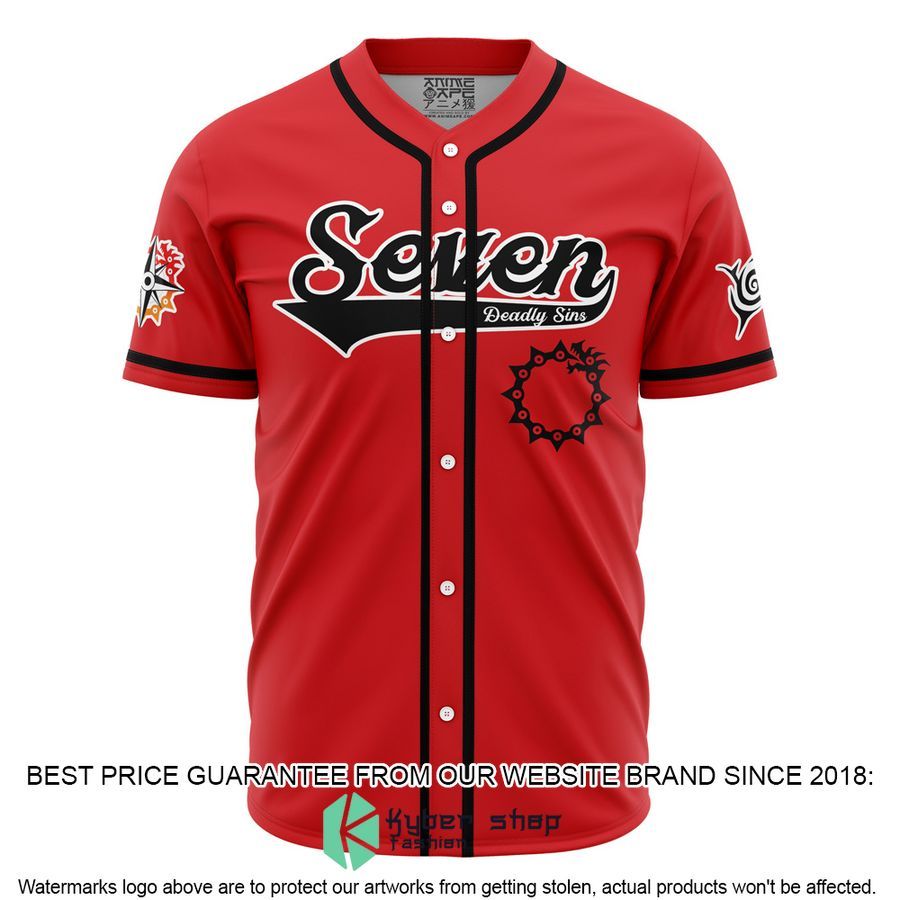 Meliodas Seven Deadly Sins Baseball Jersey word3