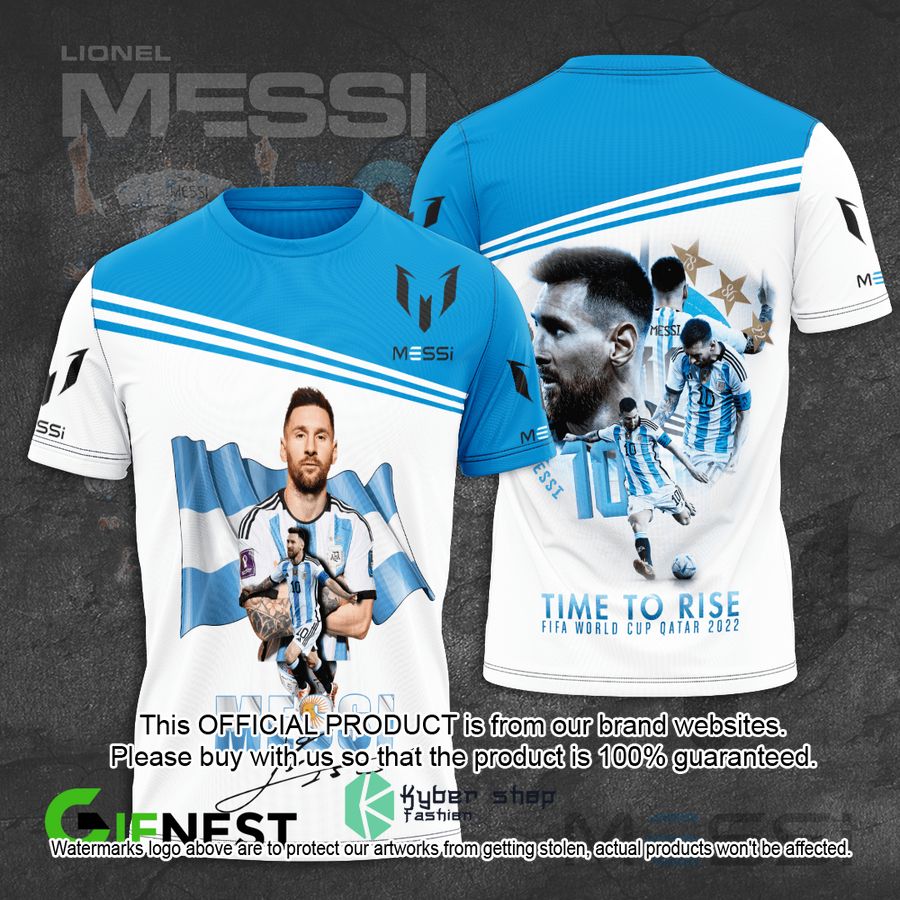 Messi Time To Rise Fifa World Cup Qatar 2022 Shirt, Hoodie
